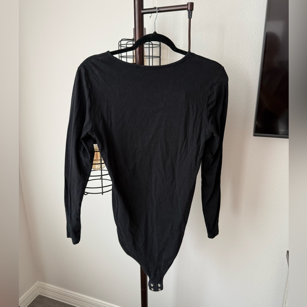 Old Navy Black Long Sleeve Bodysuit - Picture 3 of 3